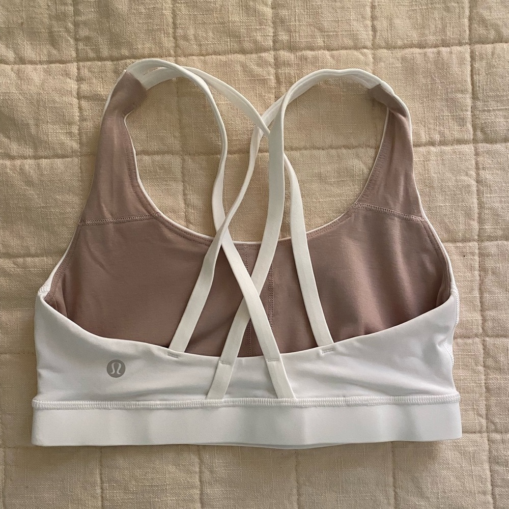 Lululemon White Energy Bra Size 6